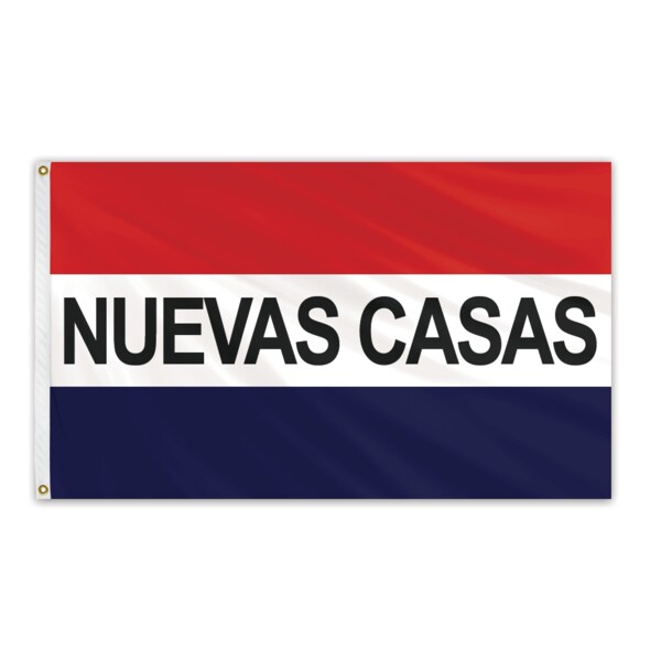 Global Flags Unlimited Nuevas Casas Message Flag 3'x5' Standard Flag 204594
